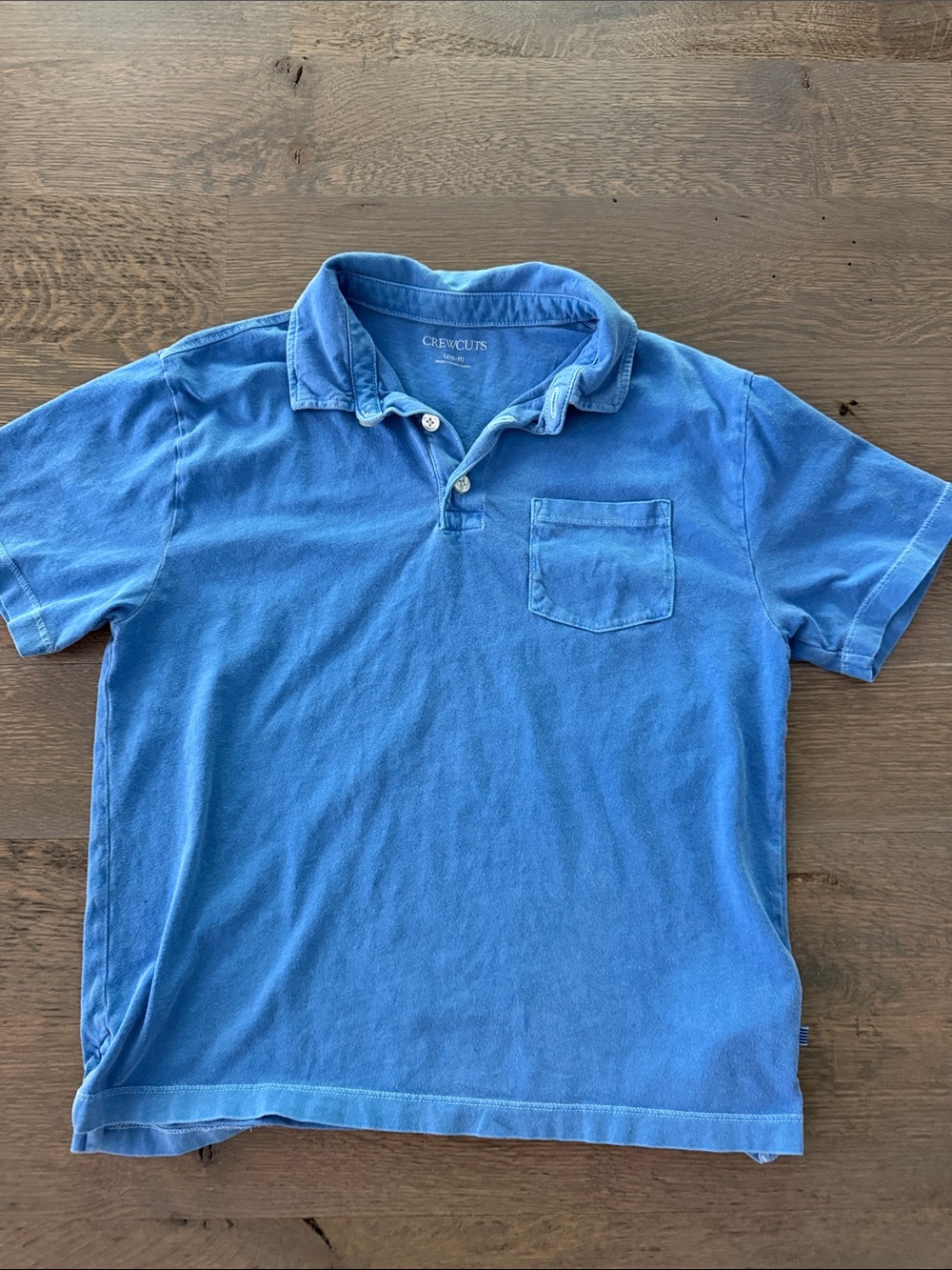 Crewcuts Blue Short-Sleeve Polo with Chest Pocket